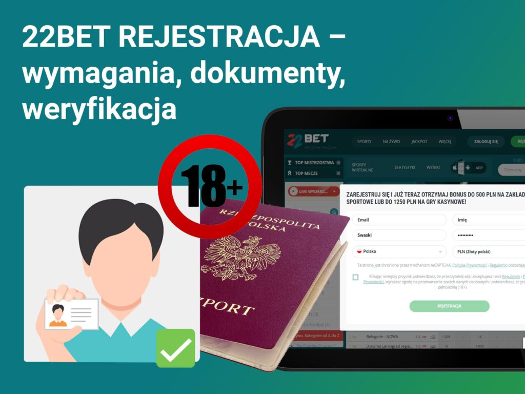 Rejestracja w 22Bet – wymogi, niezbędne dokumenty i proces weryfikacji
