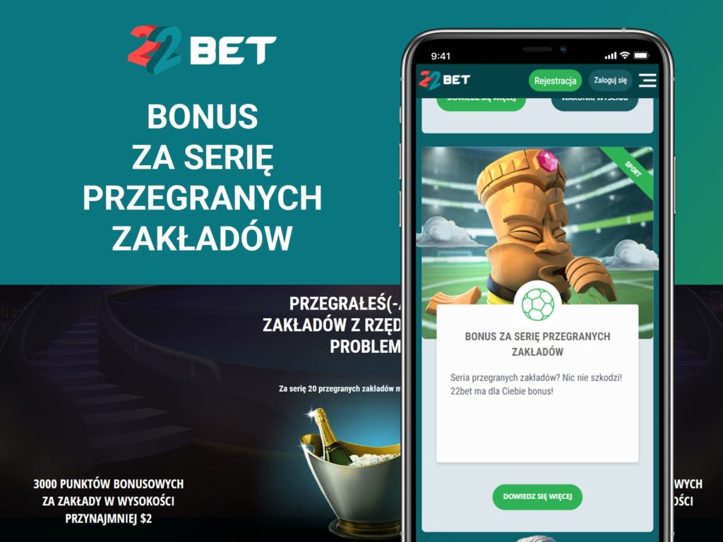 Bonus za serię przegranych zakładów