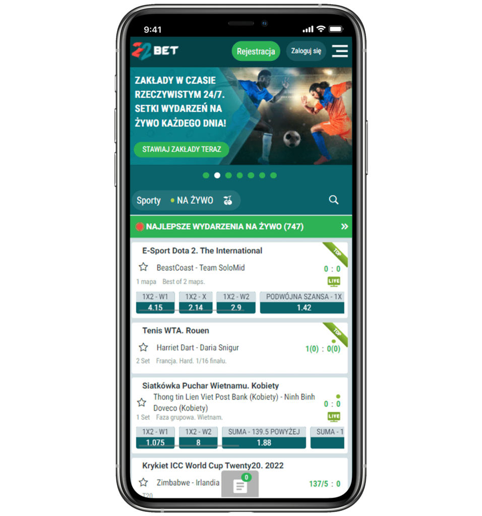 Strona glowna 22Bet